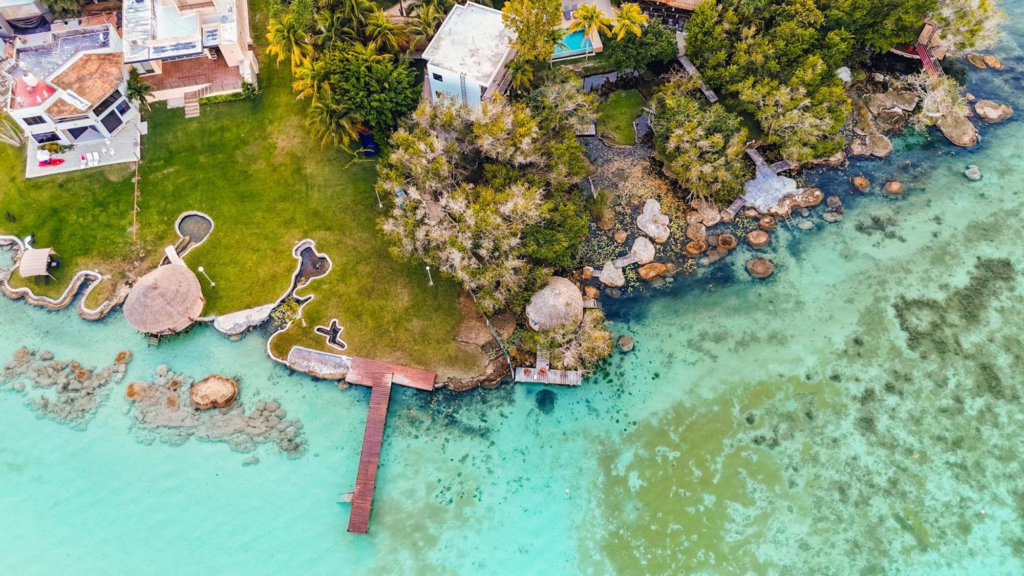 Hotel La Albarina Bacalar Exterior foto