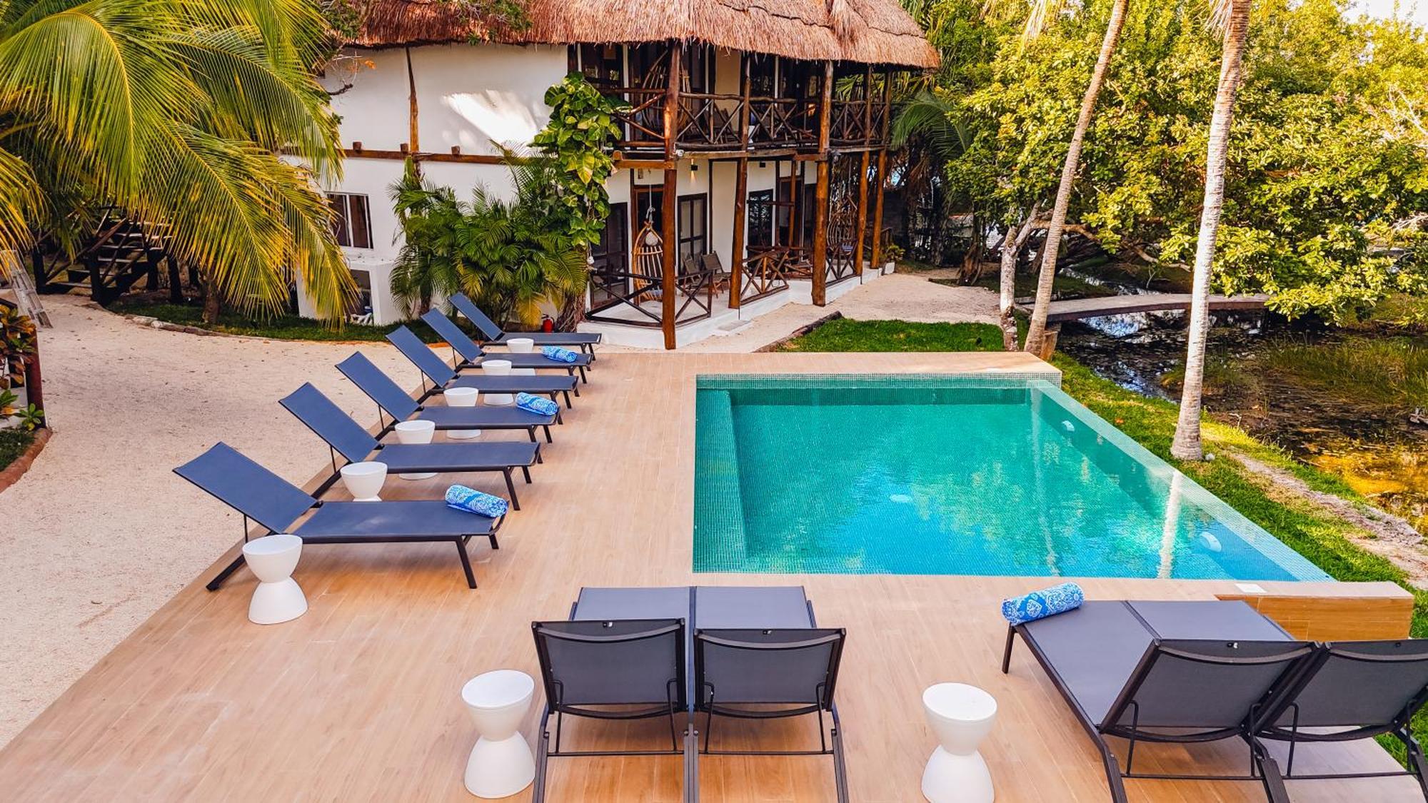 Hotel La Albarina Bacalar Exterior foto