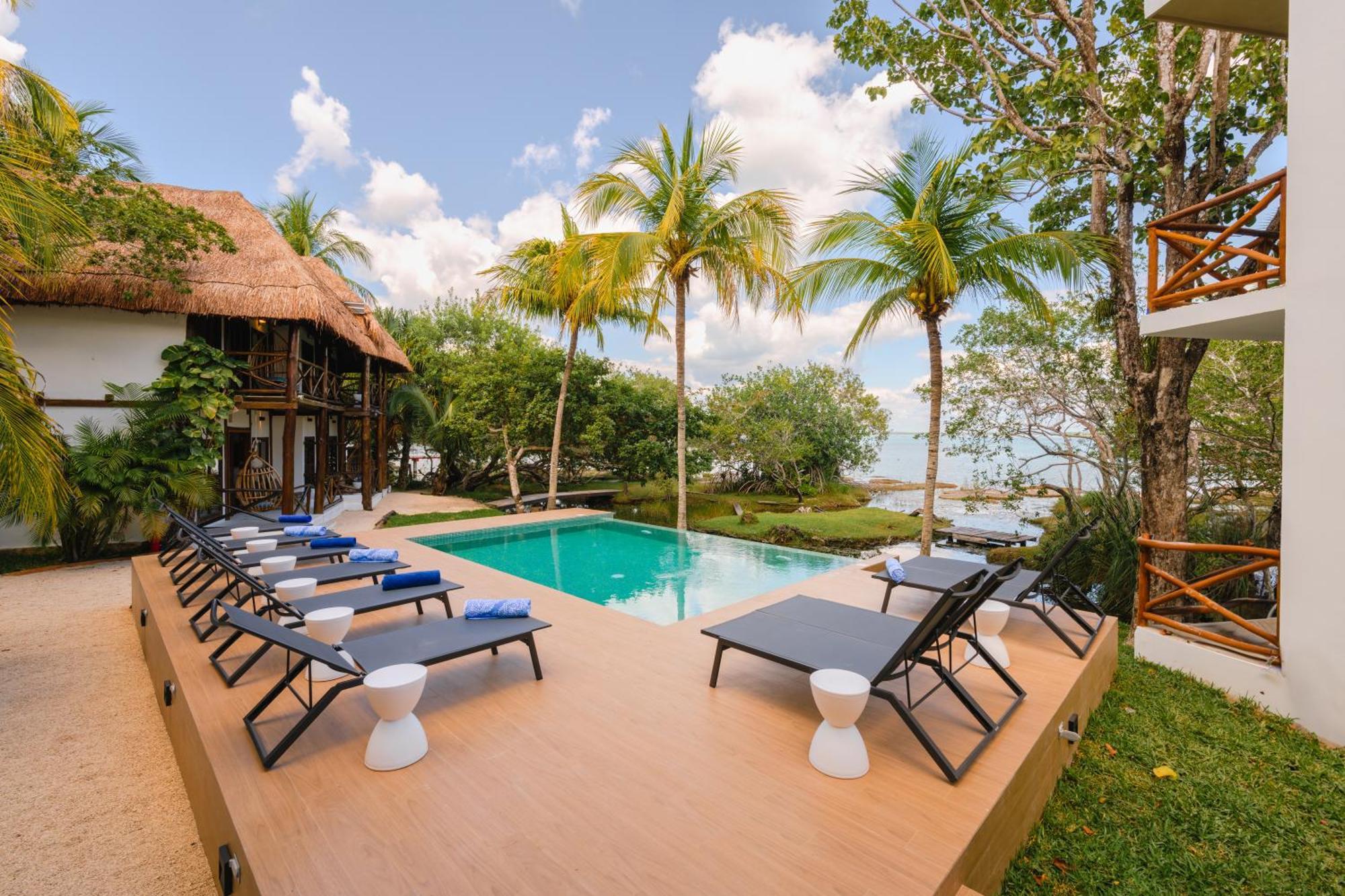 Hotel La Albarina Bacalar Exterior foto