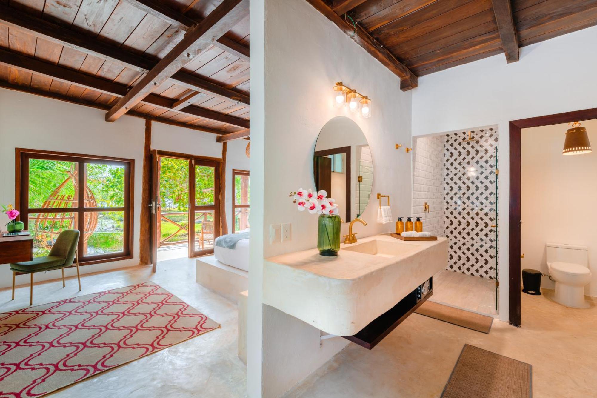 Hotel La Albarina Bacalar Habitación foto