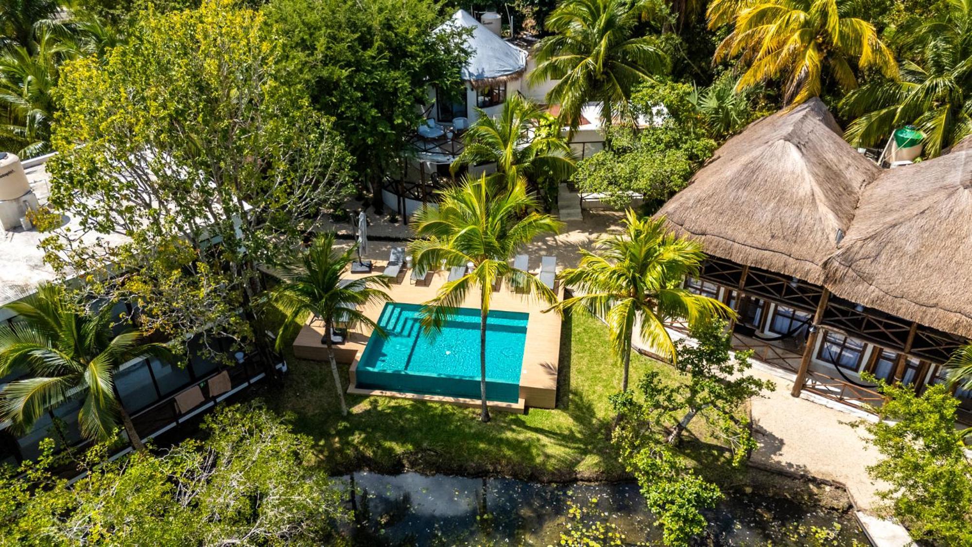 Hotel La Albarina Bacalar Exterior foto