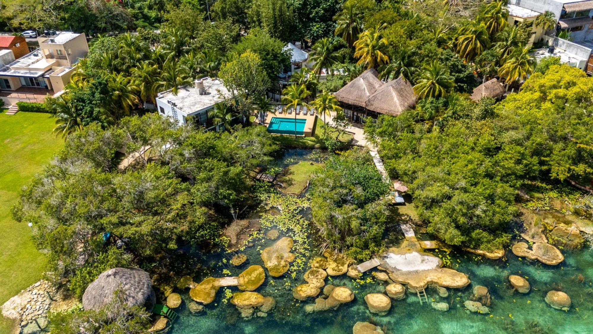 Hotel La Albarina Bacalar Exterior foto